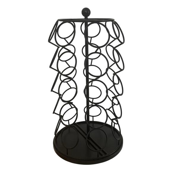 Nifty K-Cup Carousel Coffee Pod Holder Holds 35 K Cups 360 Spin Black - Picture 2 of 8